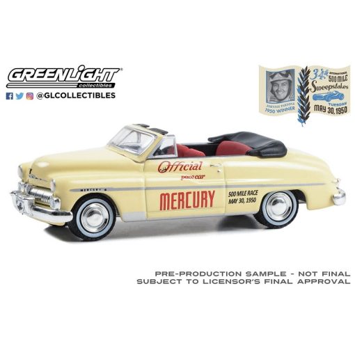 Mercury Monterey Convertible Official Pace Car 34th International 500 Mile Sweepstakes