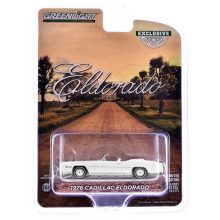 Cadillac Eldorado Convertible, white with bull horns hood ornament