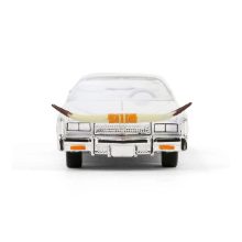 Cadillac Eldorado Convertible, white with bull horns hood ornament