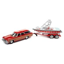 Chevrolet Caprice wagon with mastercraft boat and trailer