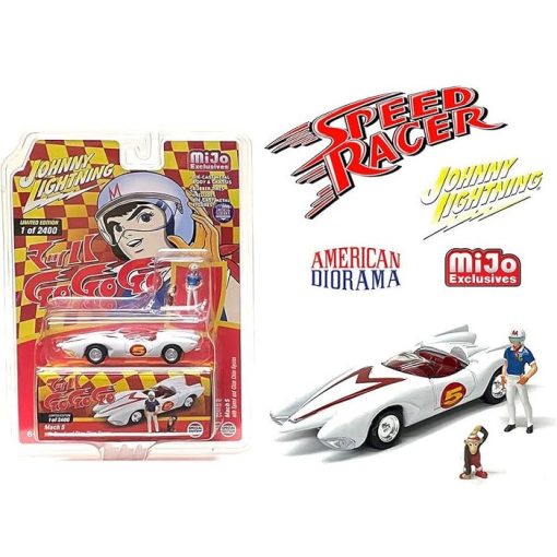 Mach 5 with speed and Chim Chim figures *Mach Go Go Go*