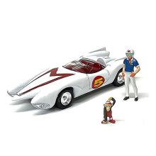 Mach 5 with speed and Chim Chim figures *Mach Go Go Go*